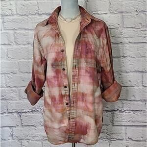 Reworked/upcycled flannel shirt